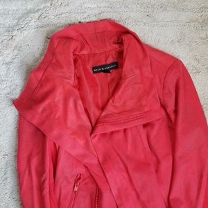 Coral Faux Suede Jacket